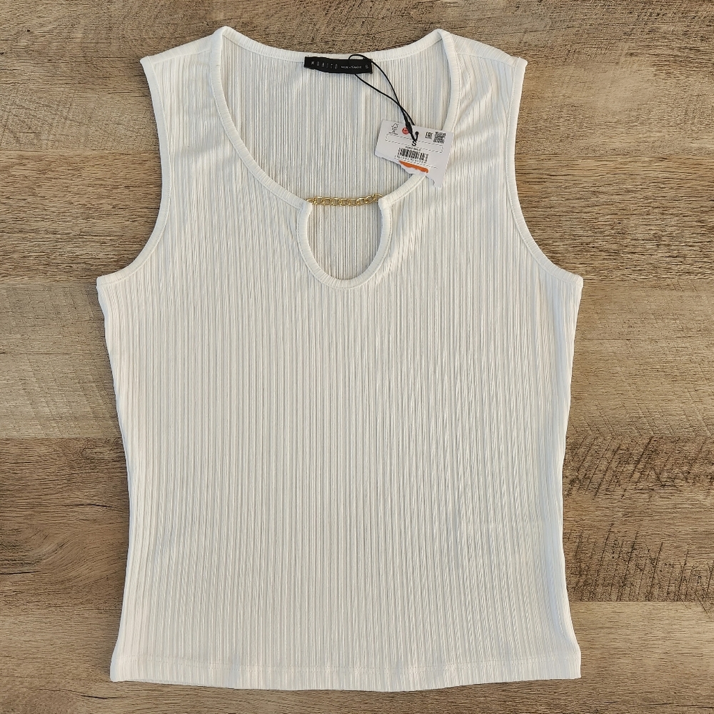 MOHITO Women's White Tank Top